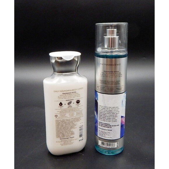 Bath & Body Works MOONLIGHT PATH Body Lotion Mist Spray Duo Shea Butter Coconut - Picture 2 of 6